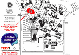 Map of University of Hawaii at Hilo UCB 100